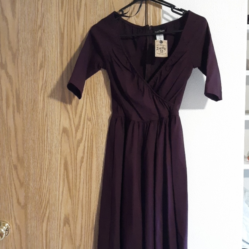 Purple pinup dress